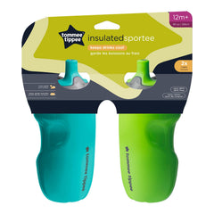 Tommee Tippee Insulated Sportee Toddler Water Bottle with Handle — 12m+, 2ct