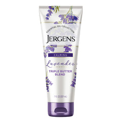 Jergens Lavender Body & Hand Lotion for Women, 7 fl oz (Pack of 1) with Essential Oils for Great Moisture, White