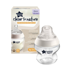 Tommee Tippee Closer to Nature Newborn Baby Bottle, Breast-Like Nipple with Anti-Colic Valve, 5oz, 1 Count