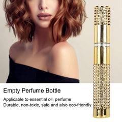 Metal Perfume Bottle, Lightweight Good Sealing Effect Refillable Spray Dispenser, for Makeup Lovers Professional Makeup Artist(AB048G gold)