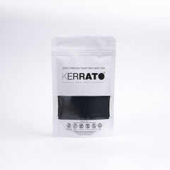 Kerrato Hair Fibres Refill Pack (Natural Black) 50gm | Natural Keratin Hair Thickening Fibers for Thin Hair | Men & Women | Covers bald spots in 10 seconds