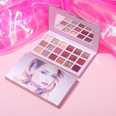Beauty Glazed Ucanbe New 18 Colors Makeup Eyeshadow Palette Glitter Matte High Pigmented Long Lasting Rose Make up Eye Shadow Pallete Cosmetics