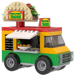 Brick Loot Mini City Food Truck Collection β Includes Sushi Cart 2, Sushi Bar, and Taco Truck β Fun Street Food Building Sets for Kids & Adults