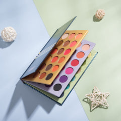Fawoonu Eyeshadow, 72 Colors Eyeshadow Palette 3 Layers Book Shaped Eye Shadows Matte Shimmer Eyeshadows Eye Makeup Pallet Cosmetics Kit Long Lasting