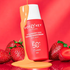 Dot & Key Strawberry Dew Tinted Sunscreen, SPF 50+ PA++++,05 Beige 1.7 Fl.oz.
