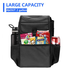 Sulfar Womdee Car Trash Cans With Lid, Multipurpose Garbage Bag And 3 Storage Pockets, Portable Accessories/Toy/Car Organizer, 100% Waterproof Leak-Proof For Truck, Minivan & Vehicle