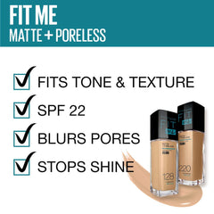 Maybelline New York Fit Me Foundation & Compact Powder Set - 128 (Matte, Oil Control)