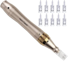 Nano Classic M5 Ultima Derma Pen, Wireless Electric Microneedle Derma Roller Pen for Wrinkle Stretch Marks Scar Hair Loss Treat +10 Pieces Cartridges Needles