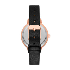 Skechers Women's Quartz Watch Gift Set - Black/Rose Gold Pearl