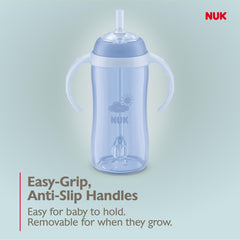NUK Learner Straw Cup, 10 oz - Toddler Cup with Soft Straw for Easy Drinking, 8 Months and Up