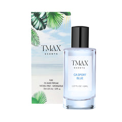 Tmax Scents CA Sport Blue - 50ml Aromatic Citrus - Fresh Spicy Scent With Pineapple, Bergamot, and Musk.