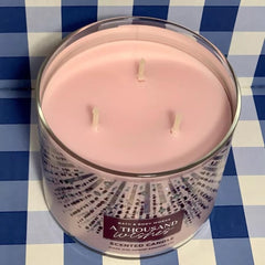 Bath & Body Works And Thousand Wishes Scented 3 Wick Candle 411g- Scented Candle with essential oil.