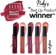 Ruby's Organics Lip Gloss for Women, Lip Balm for Girls, Hydrating, Non Sticky & Non Drying Formula, Long Lasting, Natural Organic Lip Makeup, Paraben Free -Toffee, 6.5ml