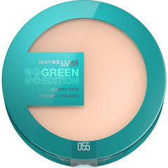 Maybelline New York Mattifying Complexion Powder Green Edition Blurry Skin 97% Natural Ingredients Shade 055 Capacity 9 G