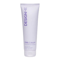 DESIGNME FAB.ME Blonde Fortifying Purple Shampoo | Toning Purple Shampoo for Blonde Hair - Neutralizes Brass and Yellow Tones | Enriched with Hyaluronic Acid, 8.5 Fl Oz