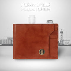 HAMMONDS FLYCATCHER RFID Protected Premium Genuine Leather Wallet for Men HF577V, Antique Tan, Minimalist, Antique Tan, Minimalist