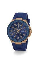 Guess Men's Watch R2 GW0803G2 Silicone, blue, Bracelet