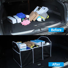 ECVV Car Trunk Organizer, Collapsible Portable Multi-Compartment, Automotive SUV Car Organizer for Storage CargoTruck & Car Accessories