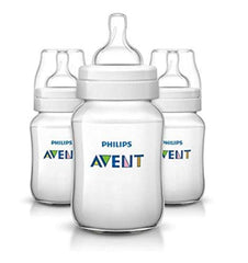 Philips Avent Anti-colic Baby Bottles Clear, 9oz/260ml 3 Piece