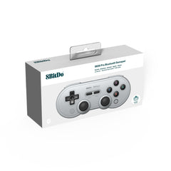 8BitDo SN30 Pro Bluetooth Controller, Hall Effect Joystick Update, Compatible with Switch, PC, macOS, Android, Steam Deck & Raspberry Pi (Gray)