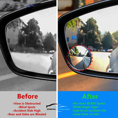 Essential Contraptions Showay Blind Spot Car Mirror 2 Pack-2 Inch Round Rear View Convex Mirrors, Off Color