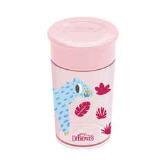 Dr. Brown's Milestones Cheers360 Cup, Pink & Red, 10oz, 2 Count (Pack of 1)