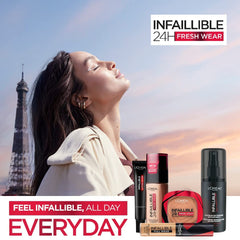 L'Oreal Paris Infallible 24H Fresh Wear Foundation In A Powder, Full Coverage, Fresh Matte Finish, Waterproof - 200 Golden Sand