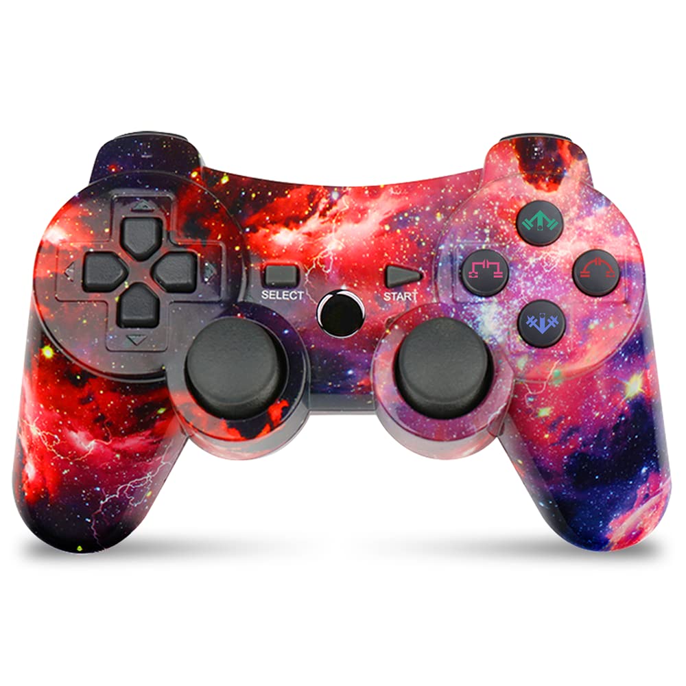 CHENGDAO PS3 Controller Wireless Double Shock Gamepad for
