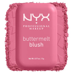 NYX Professional Makeup Buttermelt Blush, Powder Blush, up to 12 H Wear, Fade & Transfer Resistant, For The Butta.
