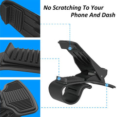 Showtop Car Phone Holder Dashboard Cellphone Mount Mobile Clip Stand HUD Non-Slip Cell Phone Holder Design for Smart phone(3.0-6.5inch)