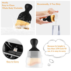 Eiruseed Car Interior Cleaning Brush Car Duster Interior with Ultra Soft Bristles Auto Detailing Brushes Dusting Car Accessories for Dashboard, AC Vents, Leather, Scratch-Free (1Pack)