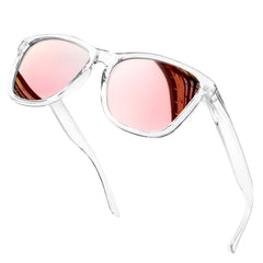 KANASTAL Polarized Sunglasses for Women, Classic Square Mens Sun Glasses, Lightweight Shades for Womens Outdoor 100% UV400 Protection Driving Fishing Golf Outdoor Activities