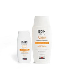 ISDIN Eryfotona Actinica Bundle with Zinc Oxide and 100% Mineral Sunscreen Broad Spectrum SPF 50+, No White Cast, Suitable for Sensitive Skin