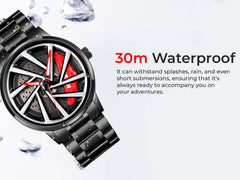 SKMEI Men's Watch New Wheels Rolling Creative Fashion Che Youhui League Fans Butterfly Double Snap Gift Wristwatch - 1990