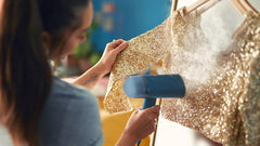 Philips Compact Handheld Steamer 3000 Series - 1000W - 20g/min Continuous Steam - 2M Cord Length - 100ML - Compact & Foldable - Blue