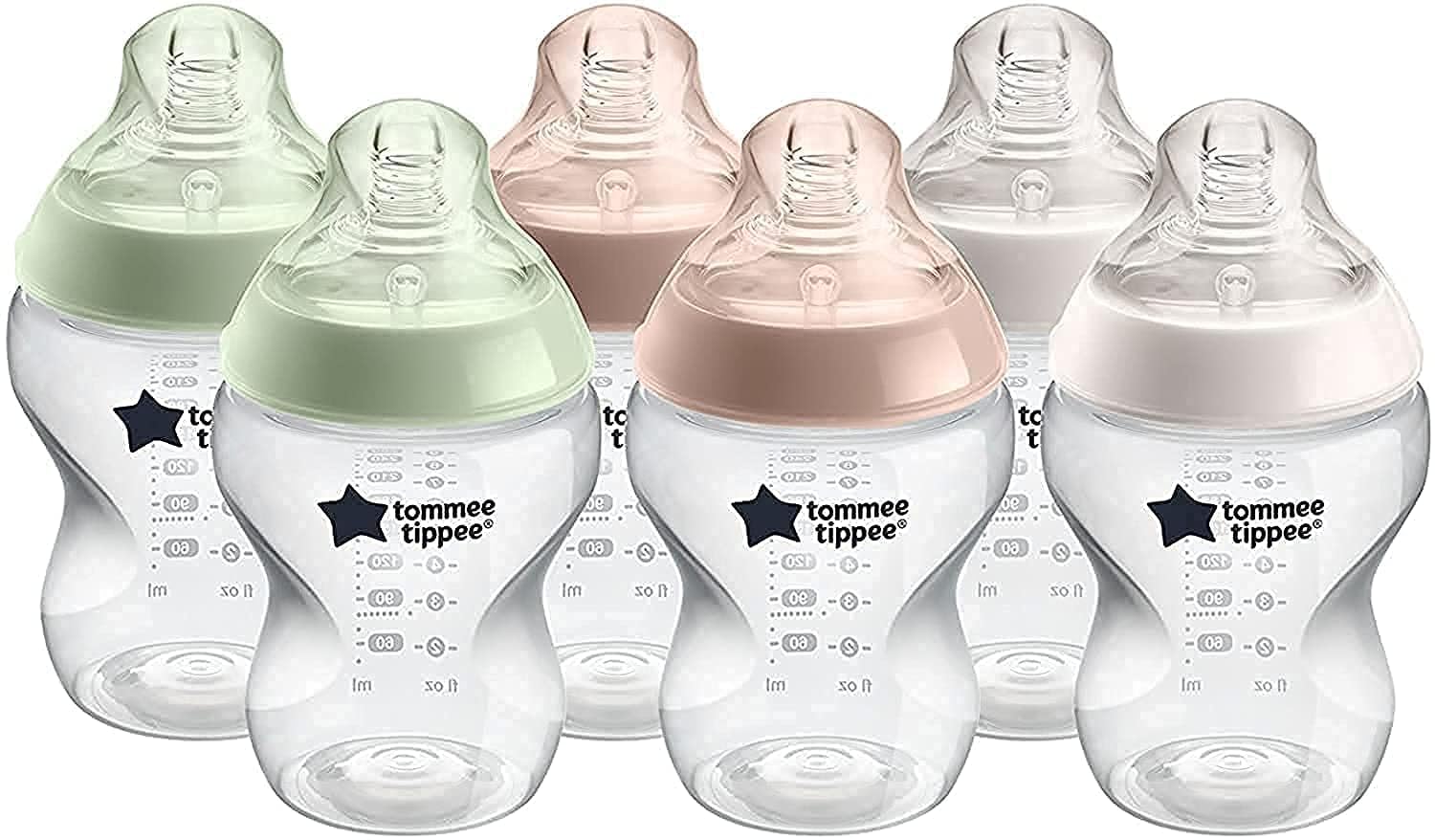 Tommee Tippee Baby Bottles-Slow Flow, Breast like teats,Anti-Colic,Eas