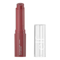 e.l.f. Hydrating Core Lip Shine, Sheer Tinted Lip Balm, Nourishing & Conditioning, Soft Shine, Happy, 0.09 Oz (2.8G)