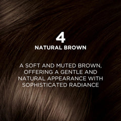 L'Oreal Paris Excellence Creme Hair Color, 4 Natural Dark Brown, 72ml+100g