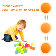 Luminous Bouncy Balls, Kids Toy Rubber Jumping Balls, Fluorescent Glow at Night, Suitable for Children's Gifts, Promotional Gifts or Event Party Souvenirs, 20 PCS