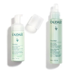 Caudalie Vinoclean Makeup Removing Cleansing Oil and Instant Foaming Cleanser duo