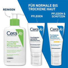 CeraVe Feuchtigkeitsspendende Gesichtscreme mit LSF 30: hydratisierende Tagescreme mit Lichtschutz für normale bis trockene Haut, 1 x 52ml