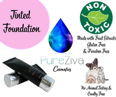 Pure Ziva Light Shade Anti Aging Lightweight Tinted Moisturizer Sheer Coverage Foundation, Broad Spectrum Sunscreen SPF 30, Paraben, Oil, Cruelty & Gluten Free, No Animal Testing