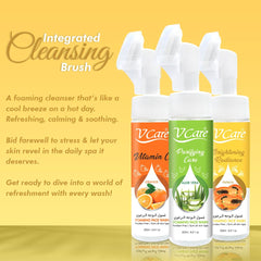 V Care Foaming Face Wash 200ml | Vitamin C Infused | Gentle Cleanser for Naturally Healthy Skin