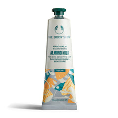 The Body Shop Almond Milk Hand Balm, Calming and protecting hand cream for sensitive, dry skin- 30ml