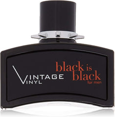 Nu Parfums Black Is Black Vintage Vinyl Eau de Toilette Spray for Men, 3.4 Ounce