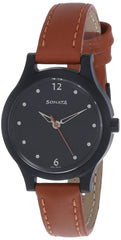 Sonata Black Dial Analog watch For Women-NR87030PL04W