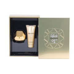 Paco Rabanne Lady Million EDP Spray 80 ml/Sensual Body Lotion in Rectangular Case 100 ml