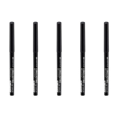 essence | 5-Pack Black Kajal Eyeliner Pencil | Water-Resistant & Applies Smoothly & Evenly | Sharpenable | Paraben Free | Cruelty Free