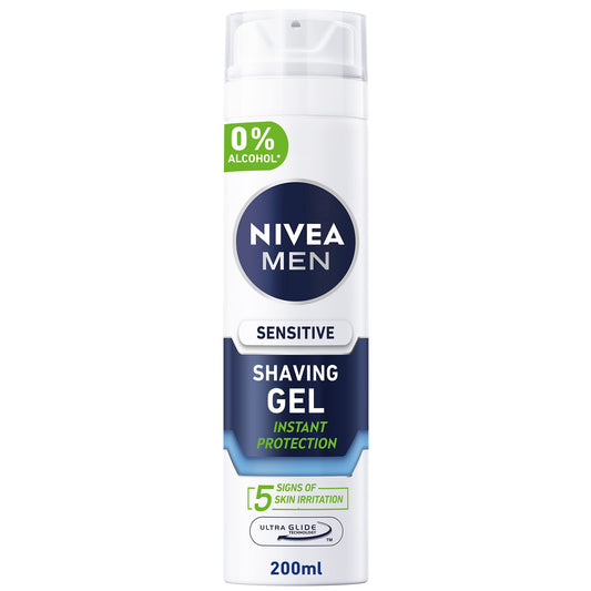 NIVEA MEN Shaving Gel, Sensitive Chamomile & Hamamelis - 200ml