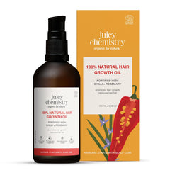 Juicy Chemistry Chilli, Horsetail & Blackseed, 100 ml | Enriched with Rosemary Oil & Kalonji Oil to Control Hair Fall | Clinically Proven with Natural DHT Blockers for Men & Women | For Healthy Hair